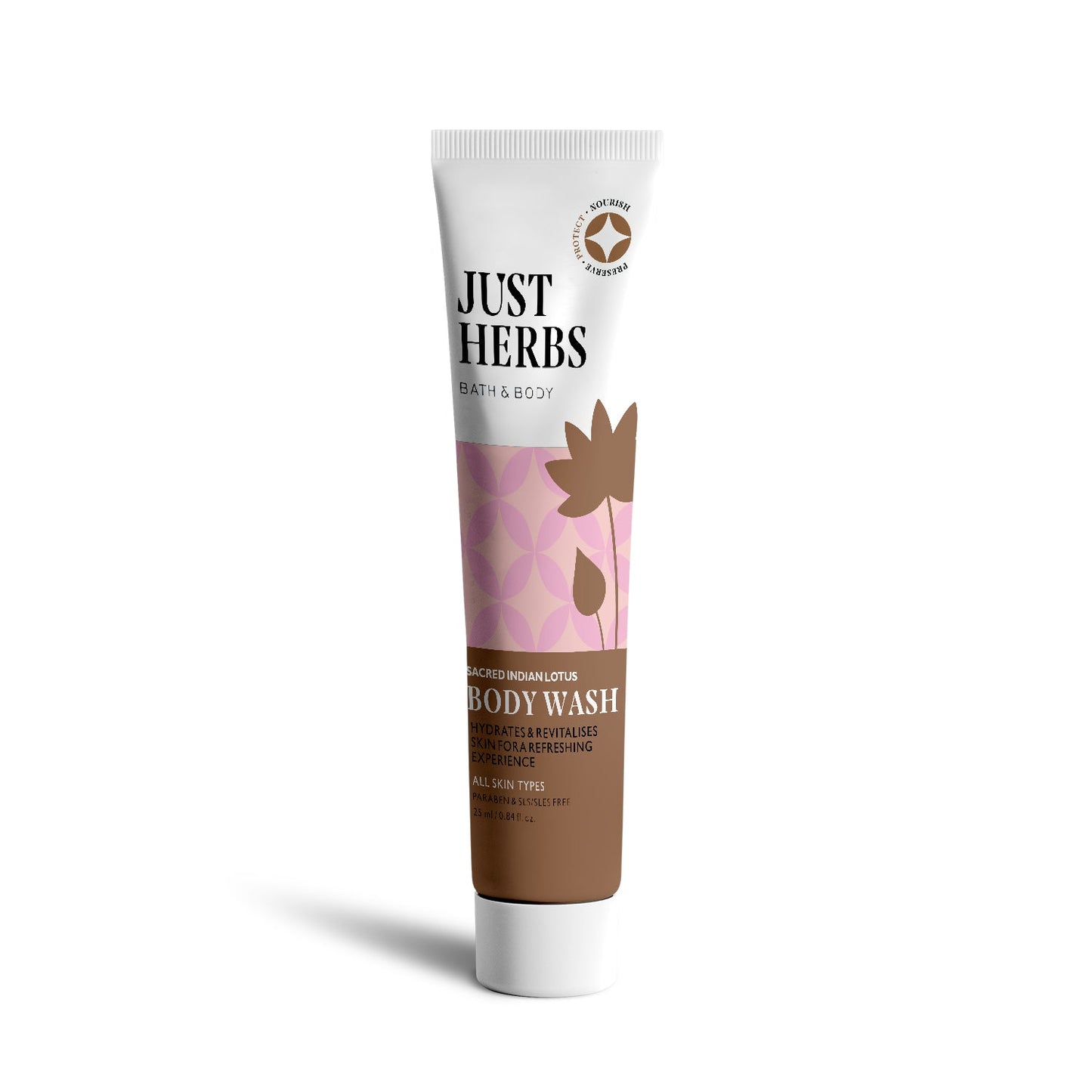 Just Herbs Sacred Indian Lotus Body Wash - 25ml