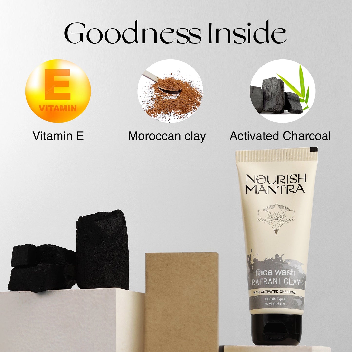 Ratrani Clay Face Wash 50g - Nourish Mantra