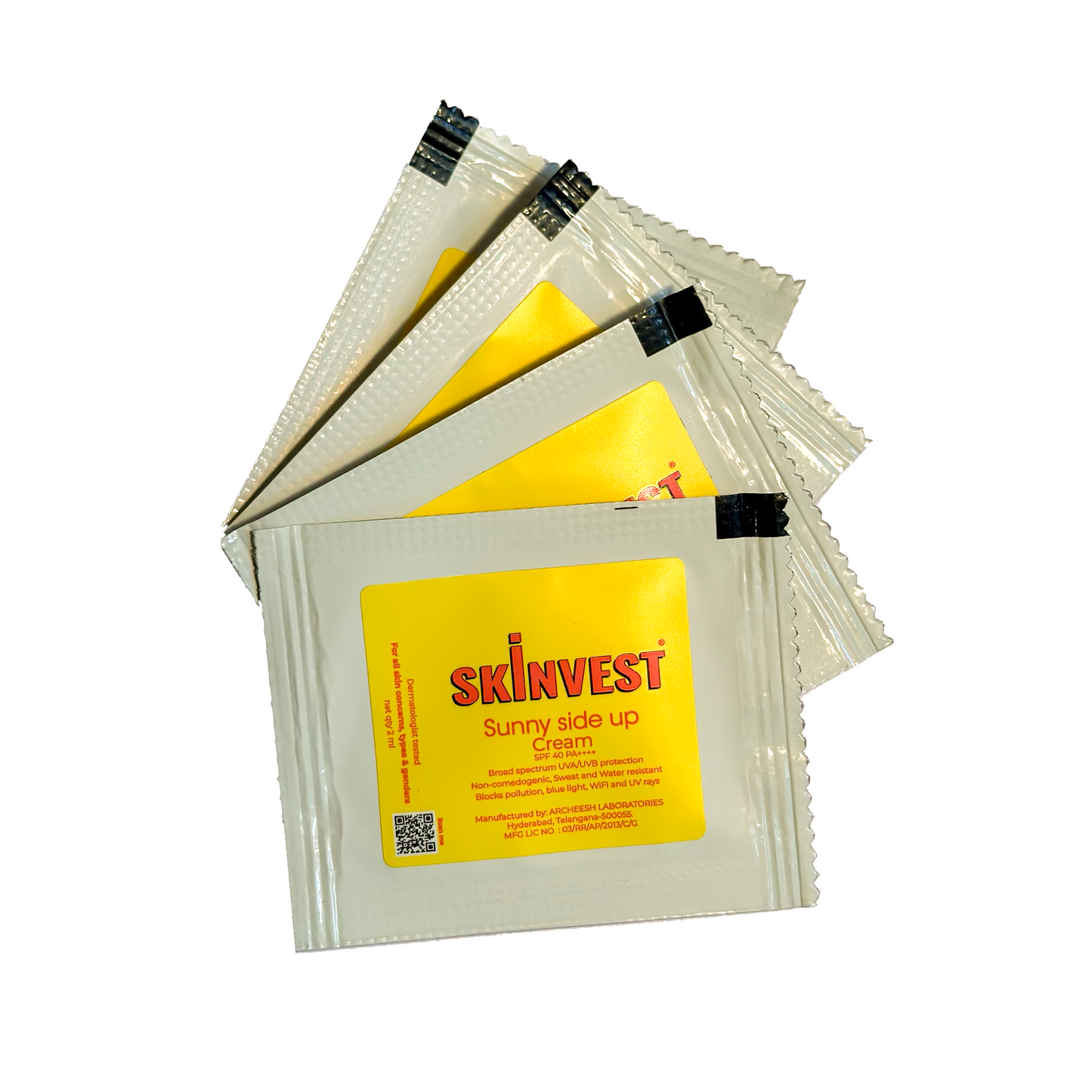 Skinvest Sunny Side Up - Cream (SPF 40 PA ++++ Broad Spectrum Sunscreen)