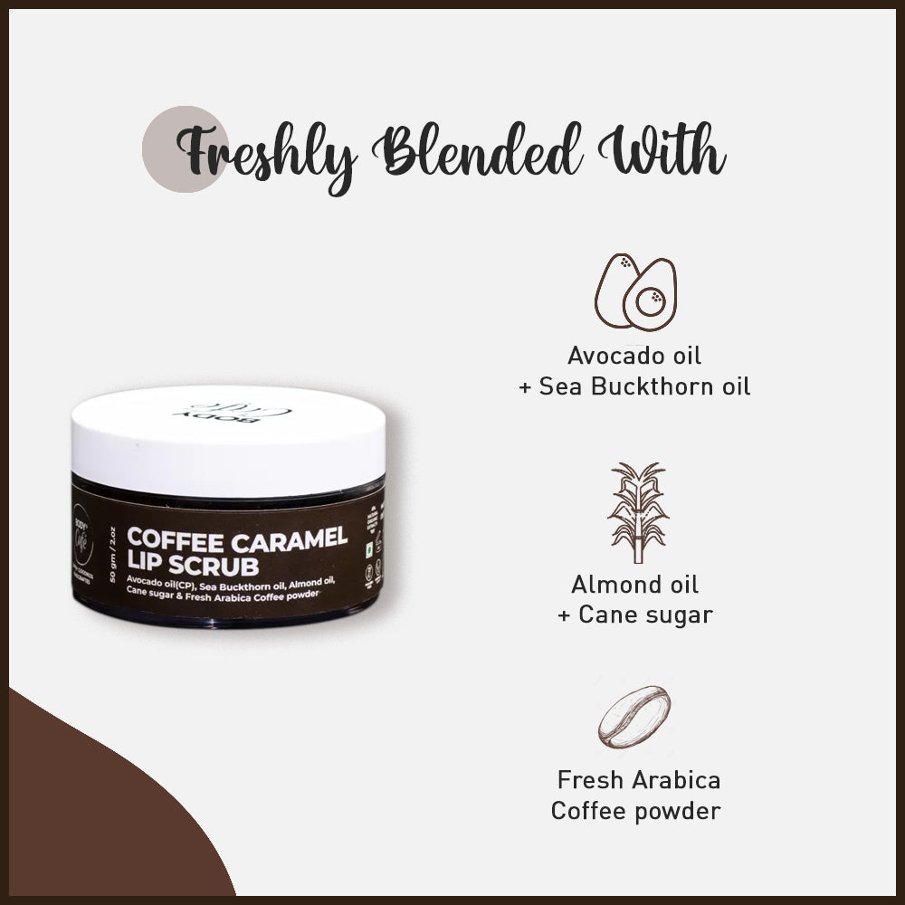 BodyCafé Coffee Caramel Lip Scrub