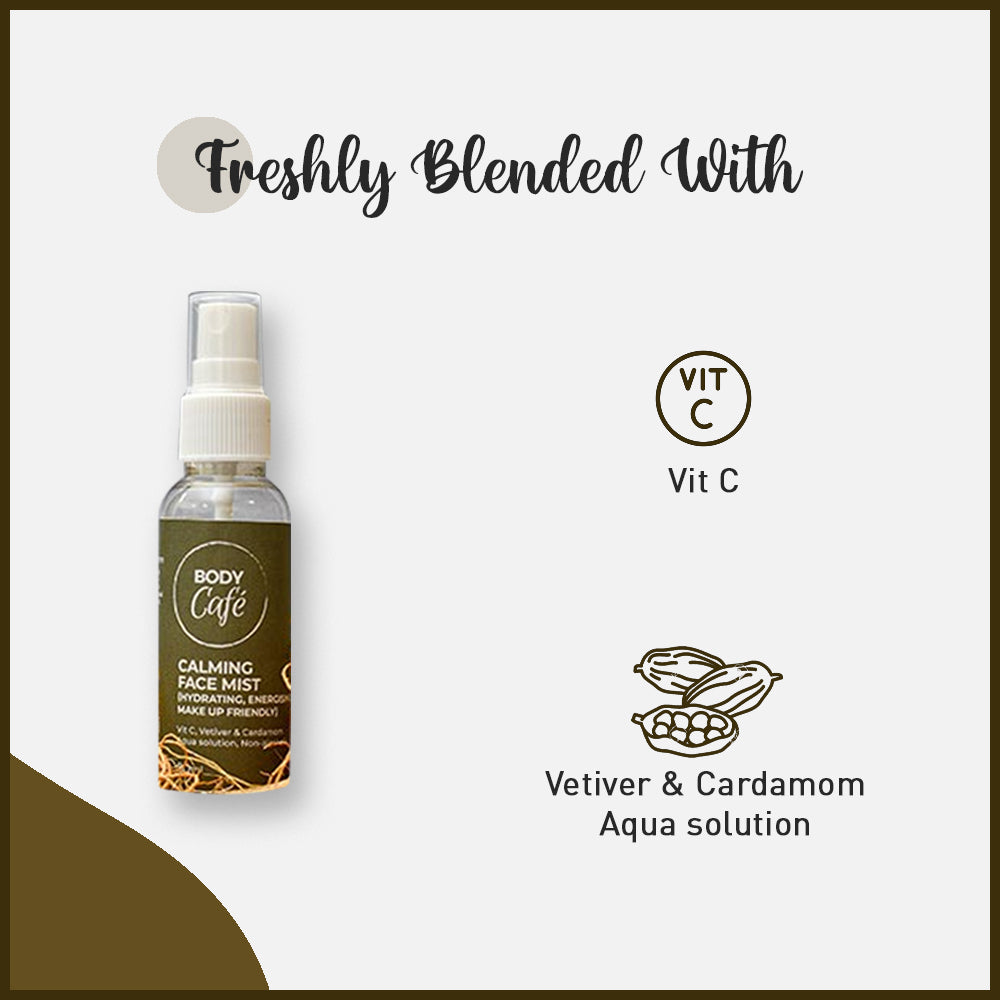 BodyCafé Calming Face Mist (Hydrating, Energising & Make up friendly)