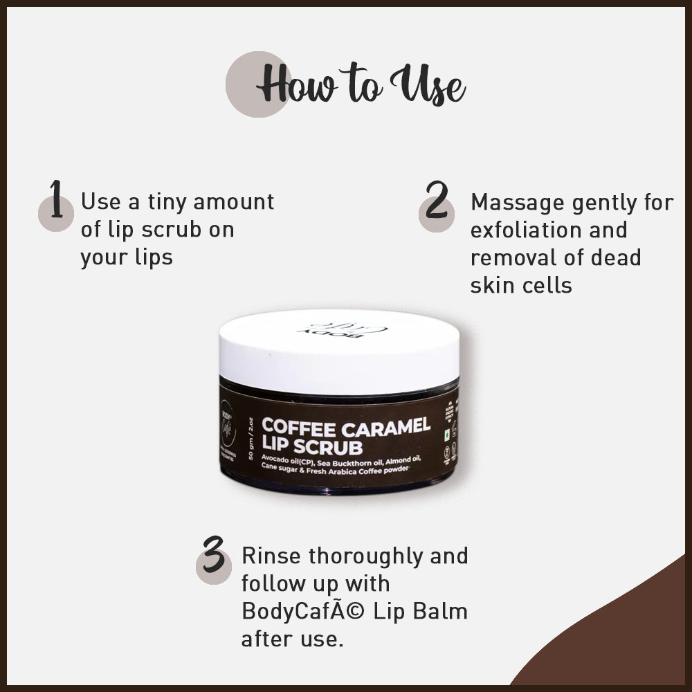 BodyCafé Coffee Caramel Lip Scrub