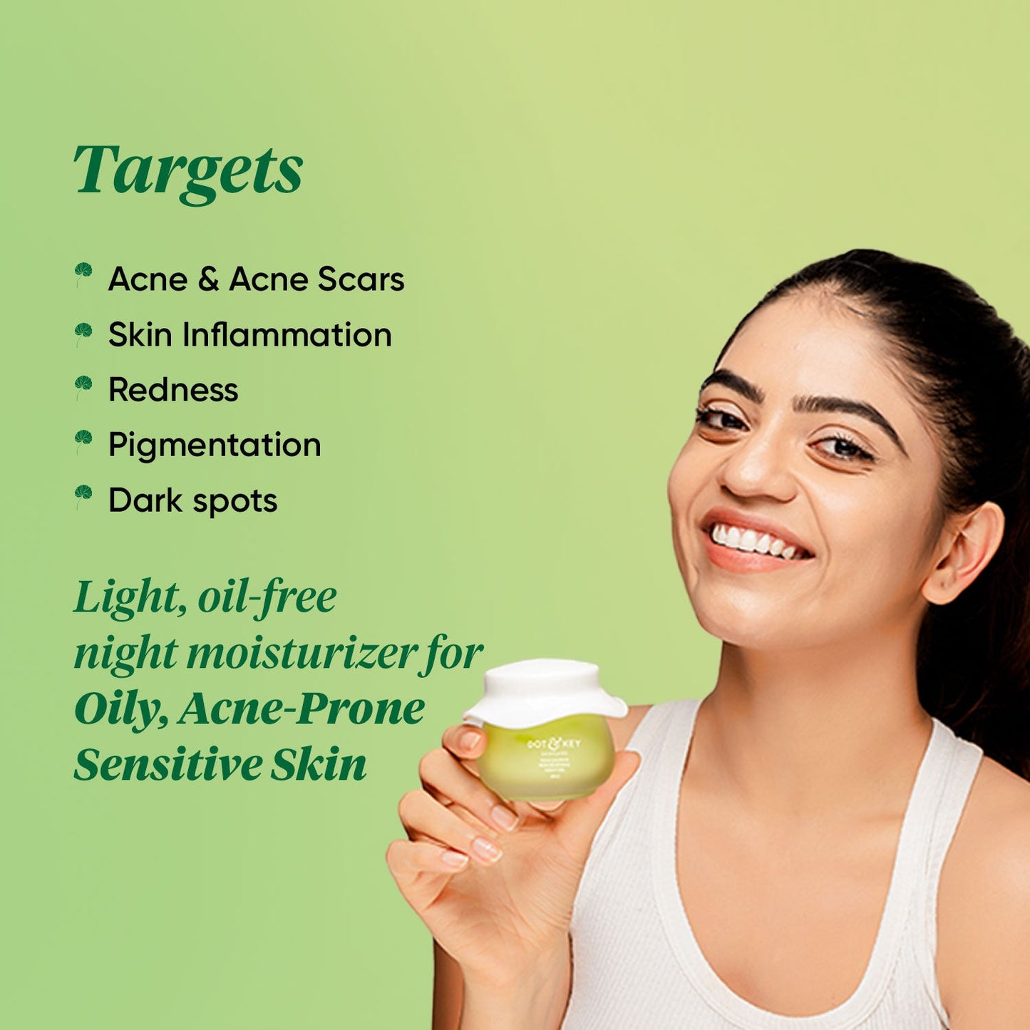 Dot & Key Cica Calming Skin Renewing Night Gel (15ml)