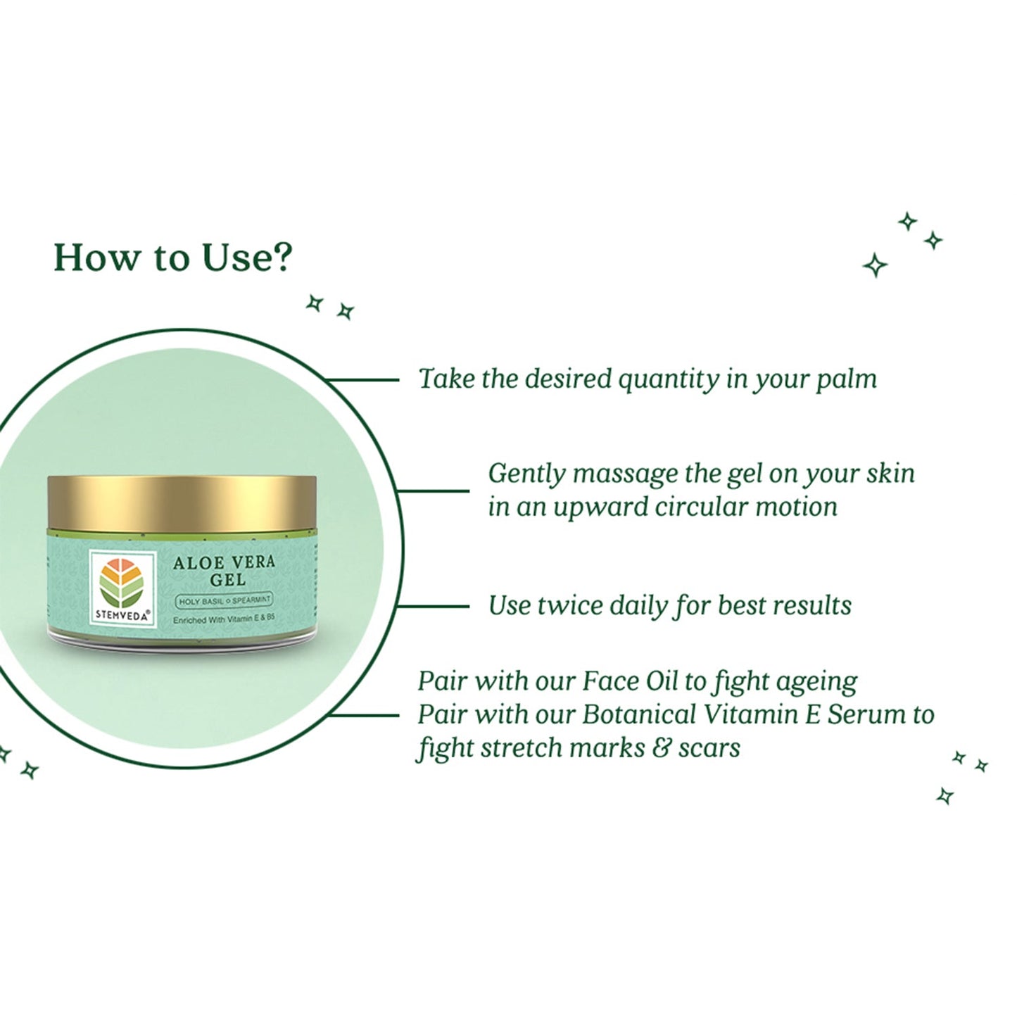 Aloe Vera Gel (Holy Basil Spearmint) - 25g