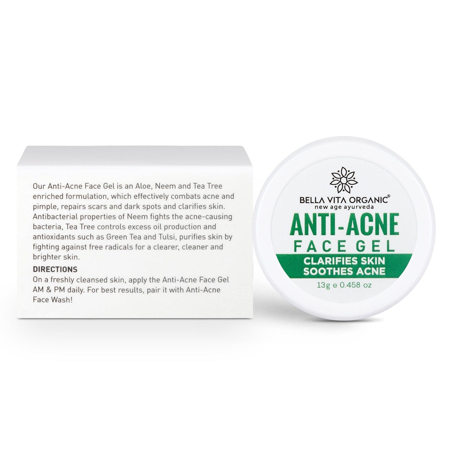 Bella Vita Organic Anti Acne Face Gel - 13gm/Unisex