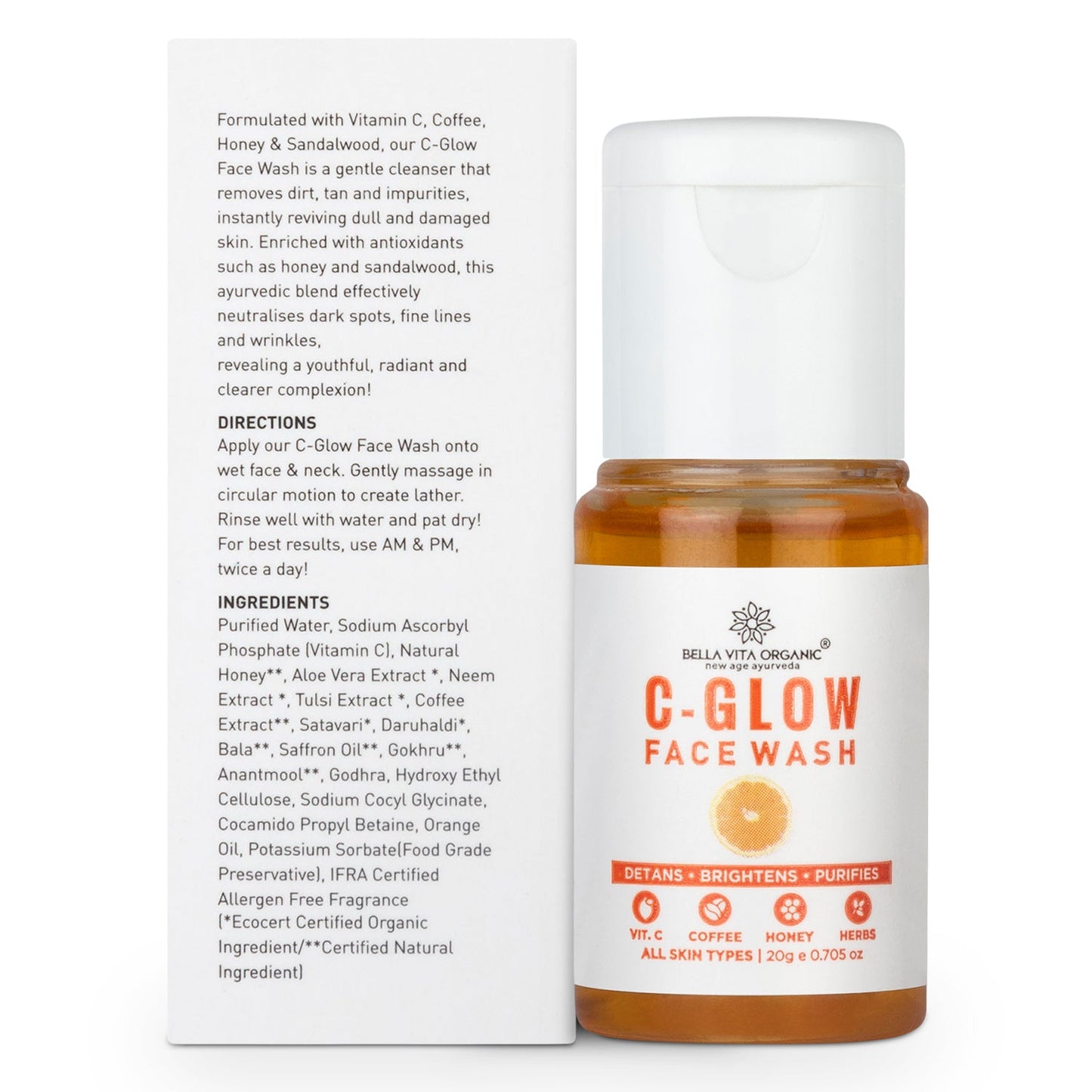Bella Vita Mini C-Glow Face Wash 20ml