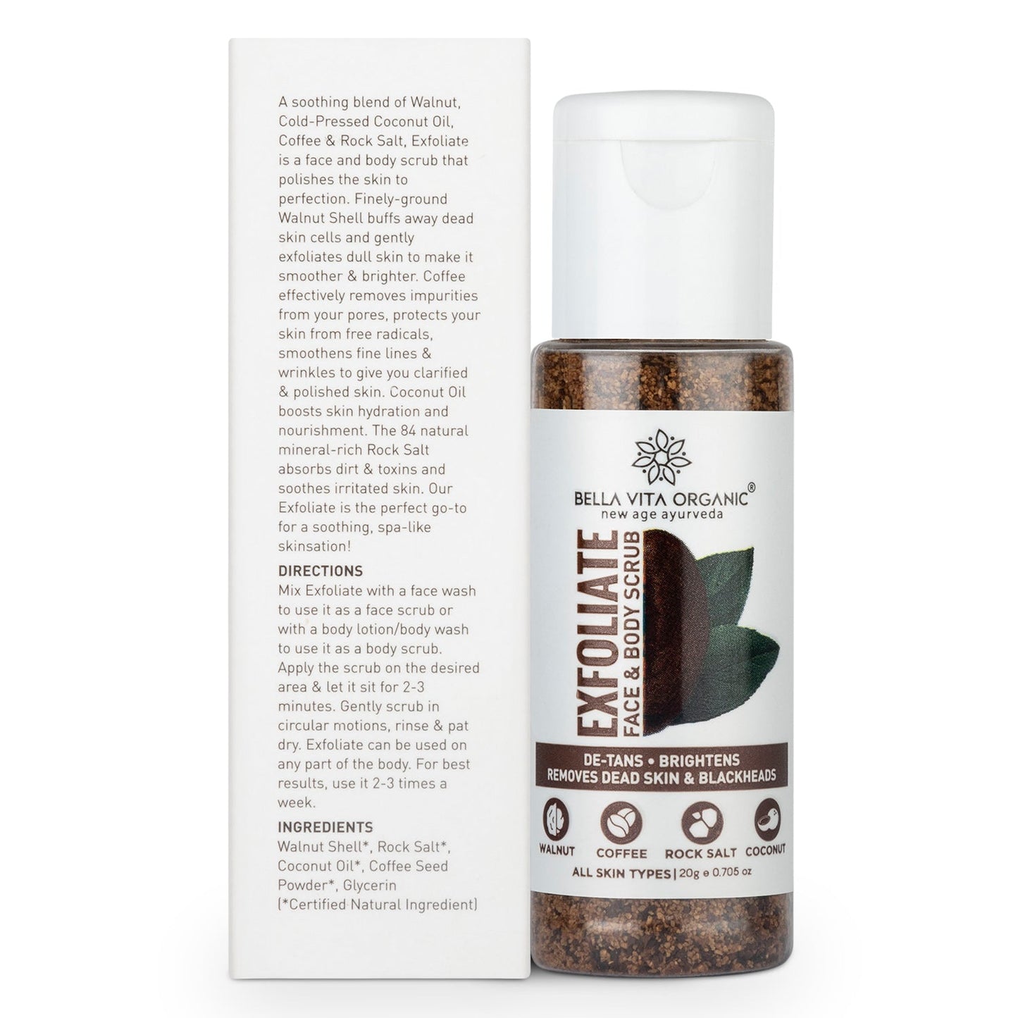 Bella Vita Exfoliate Face & Body Scrub 20gm