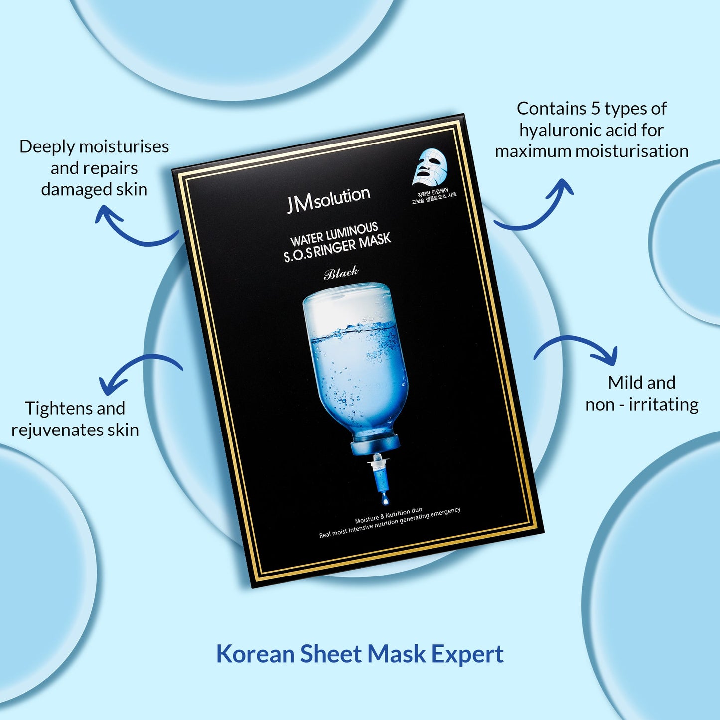 JMsolution Water Luminous SOS Ringer Mask